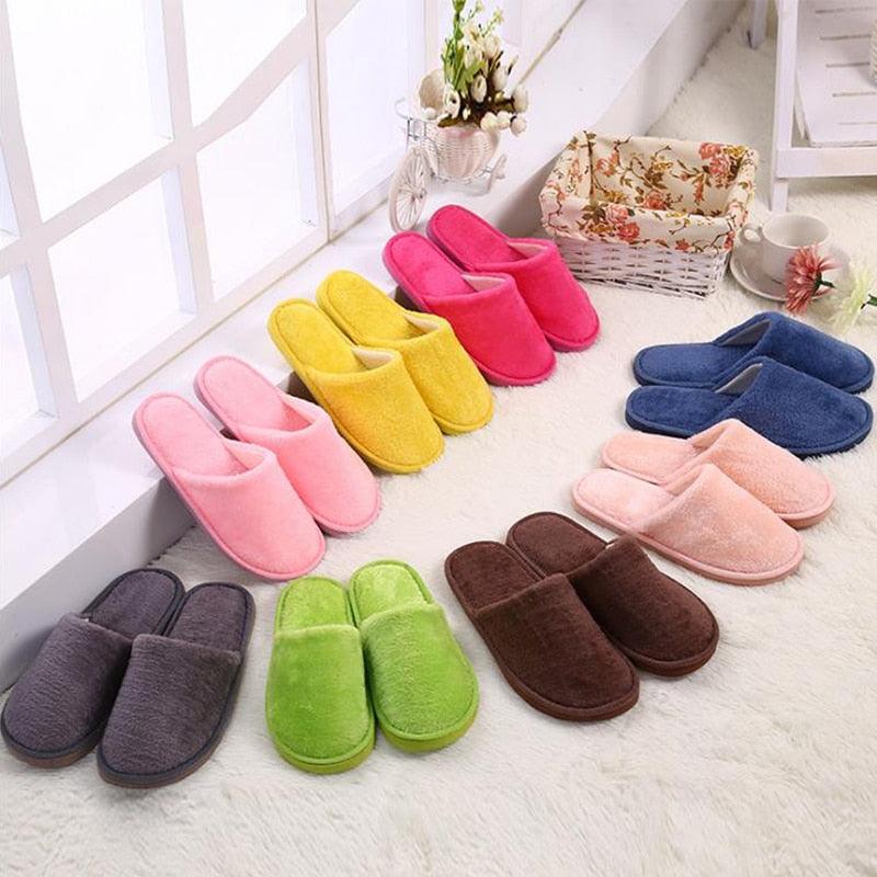 Chaussons d'intérieur pour femme, mignons, violets, motif chat, en peluche, hiver, pantoufles chaudes, confortables, à poils longs, fourrées, doublées polaire