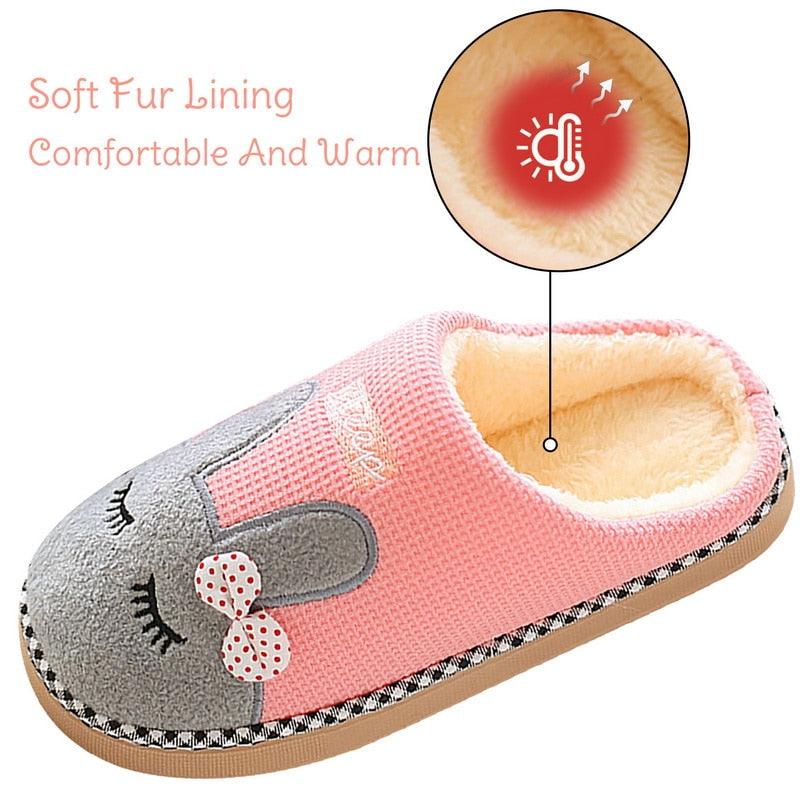Chaussons d'intérieur pour femme, mignons, violets, motif chat, en peluche, hiver, pantoufles chaudes, confortables, à poils longs, fourrées, doublées polaire