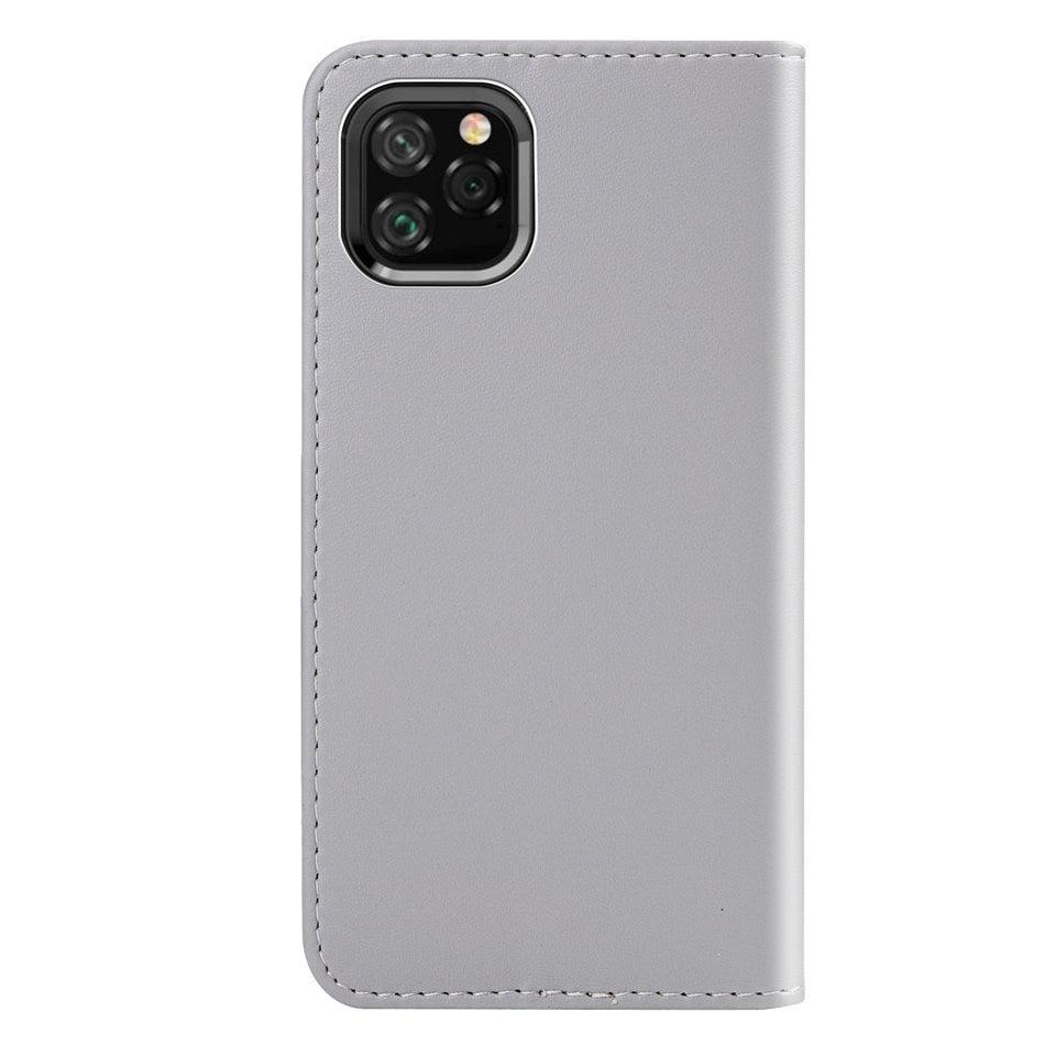 Jolie housse portefeuille antichoc en cuir PU avec béquille, fentes pour cartes, poche latérale et fermeture magnétique pour iPhone 13 12 Mini 11 Pro Max XR X XS Max 7 8 6 6S Plus 5 5S SE Étui portefeuille avec porte-cartes coloré