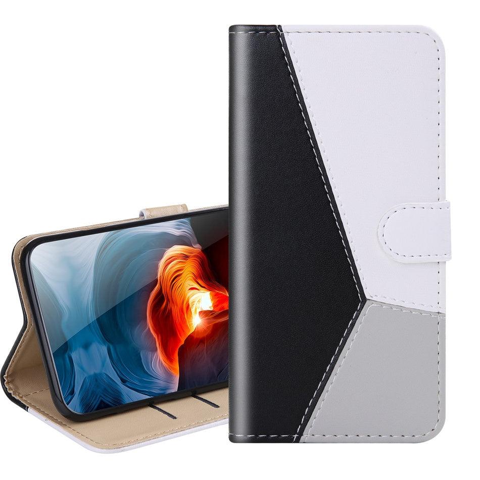 Jolie housse portefeuille antichoc en cuir PU avec béquille, fentes pour cartes, poche latérale et fermeture magnétique pour iPhone 13 12 Mini 11 Pro Max XR X XS Max 7 8 6 6S Plus 5 5S SE Étui portefeuille avec porte-cartes coloré