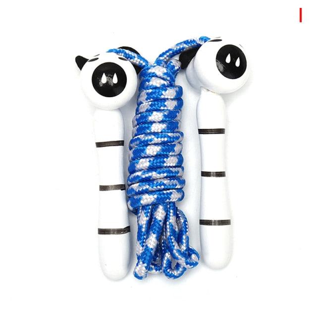 Mignon manche en bois enfants enfants sauter réglable coton cordes à sauter pour enfants corde à sauter Fitness poignée en bois corde à sauter pour enfants exercice entraînement activité