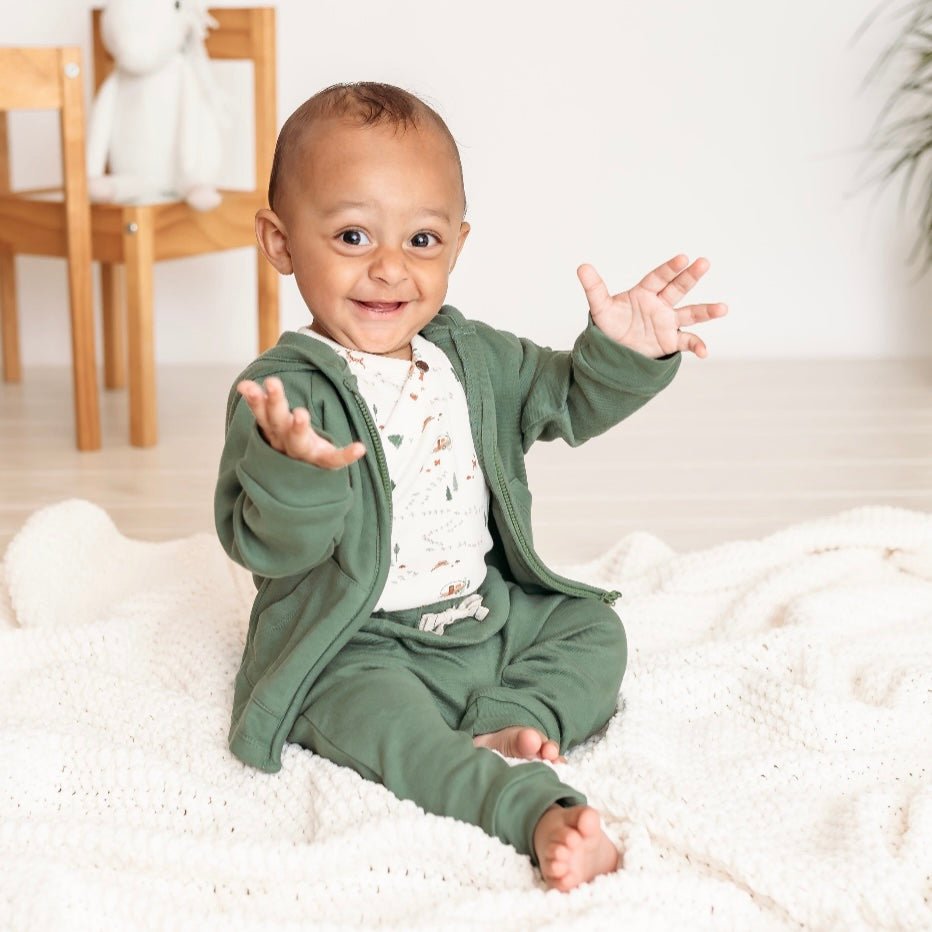 sweat à capuche | vert basilic