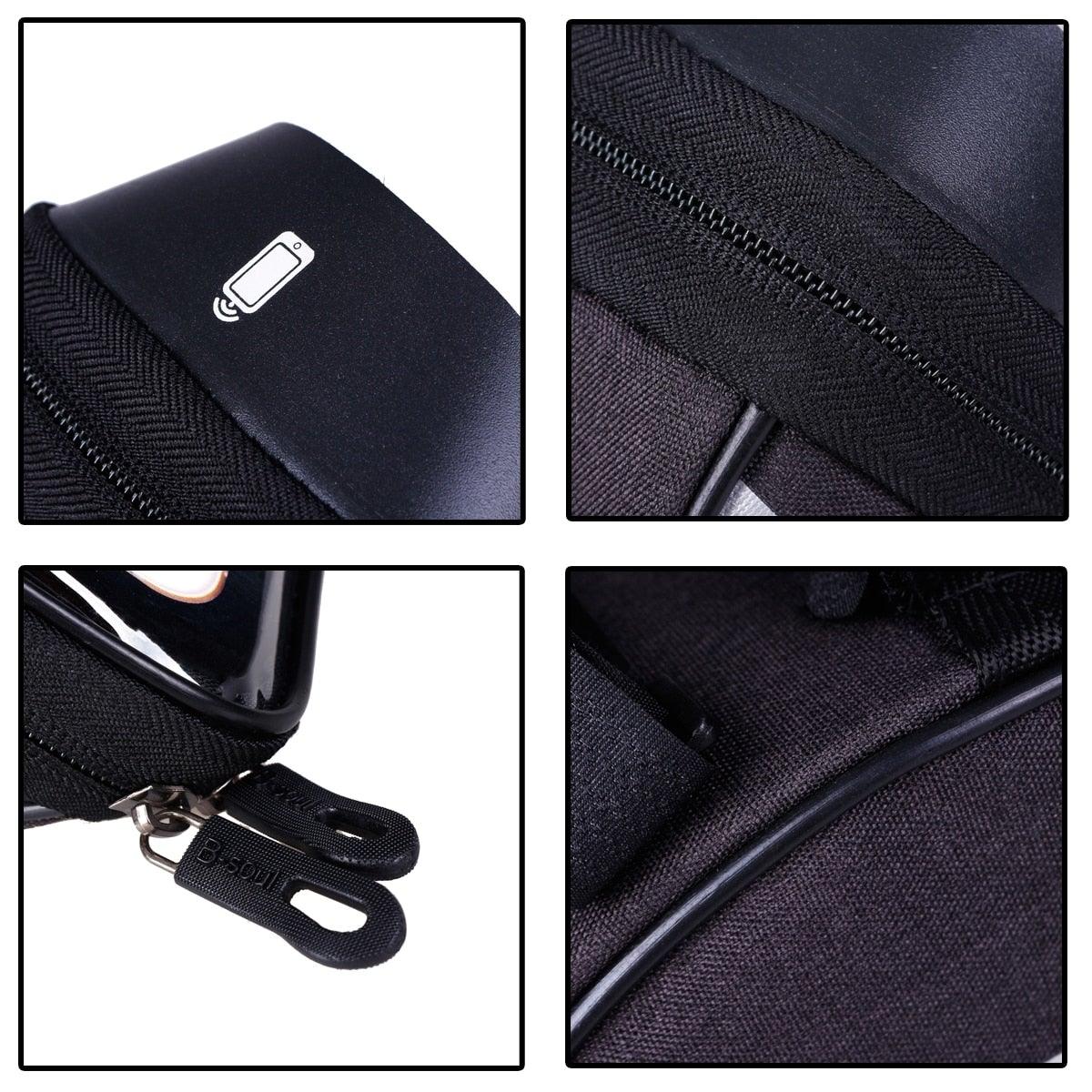 Sacoche de cadre pour téléphone portable, support de guidon, écran tactile, étanche, accessoires de cyclisme, pochette compatible avec les smartphones