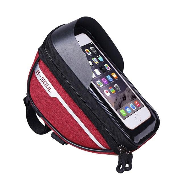 Sacoche de cadre pour téléphone portable, support de guidon, écran tactile, étanche, accessoires de cyclisme, pochette compatible avec les smartphones