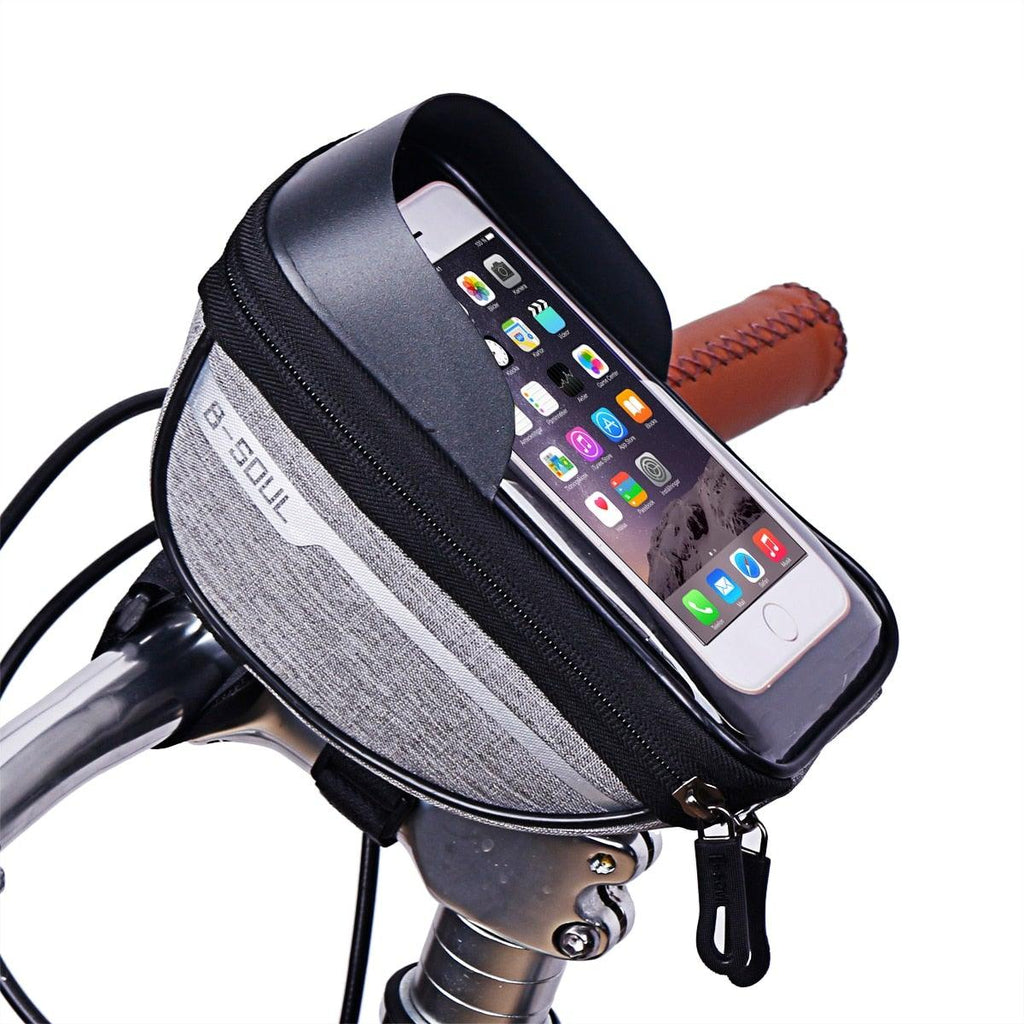 Sacoche de cadre pour téléphone portable, support de guidon, écran tactile, étanche, accessoires de cyclisme, pochette compatible avec les smartphones