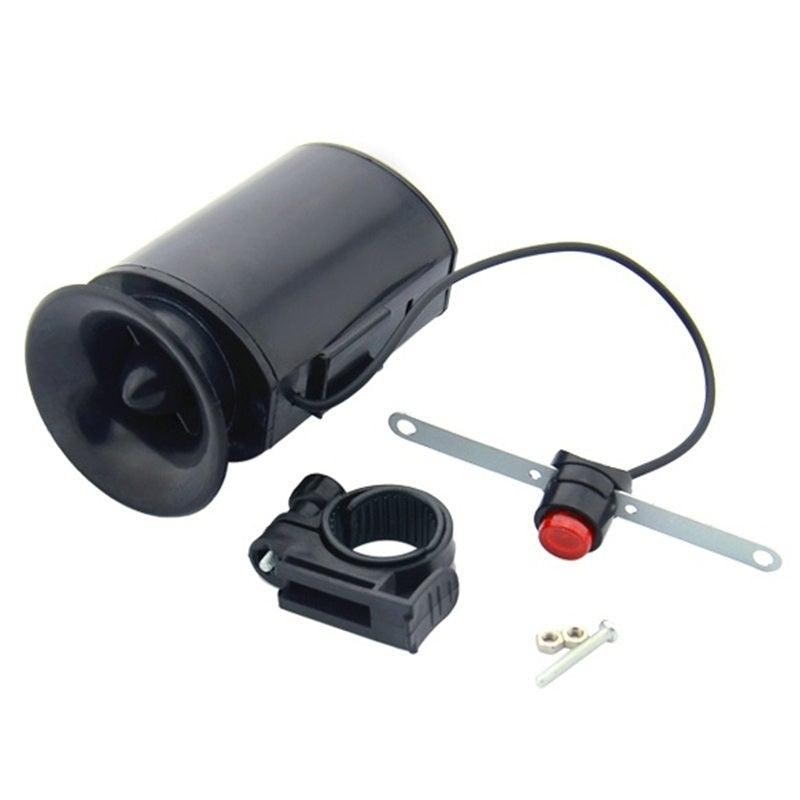 Klaxon électronique bruyant de vélo de route à 6 sons, sirène de vélo, klaxon électrique, sonnette de vélo, sonnette électronique super forte, sonnette d'alarme de guidon pour vélos de montagne et de route