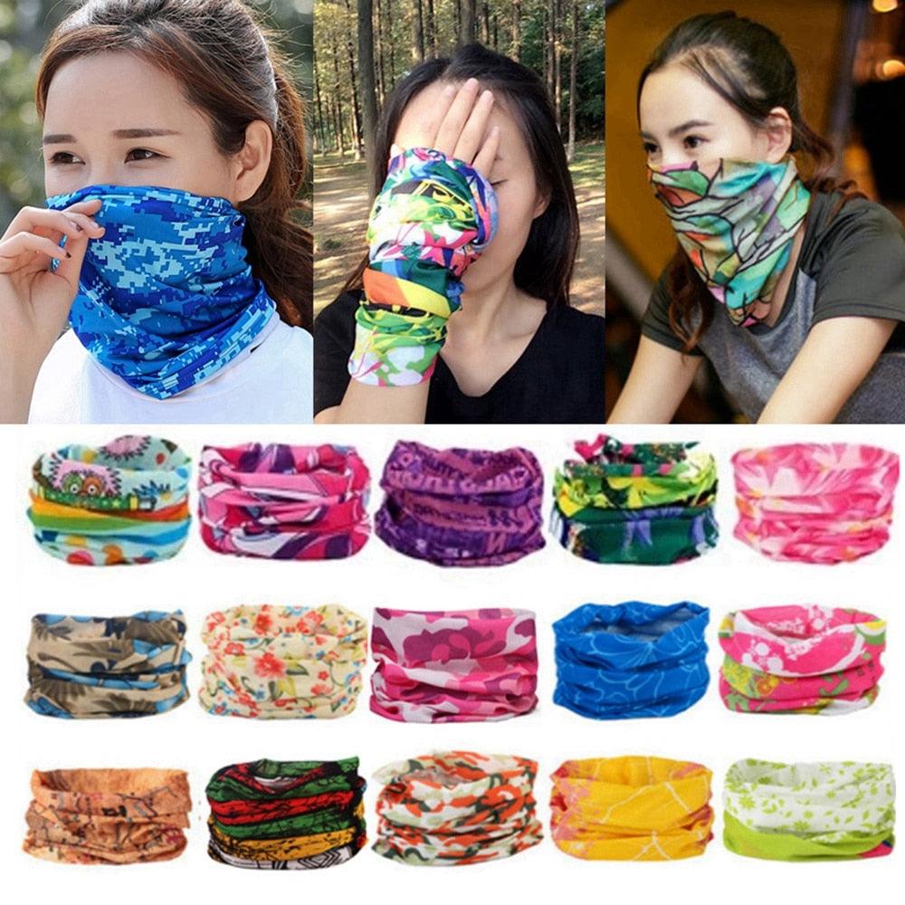 Masque de cyclisme pour sports de plein air, écharpe magique, bandeau imprimé, bracelet de vélo, bandana coupe-vent, protection solaire, masques de vélo, bandanas femme, homme, tour de cou, cagoule multifonction, cache-cou élastique anti-UV pour femme