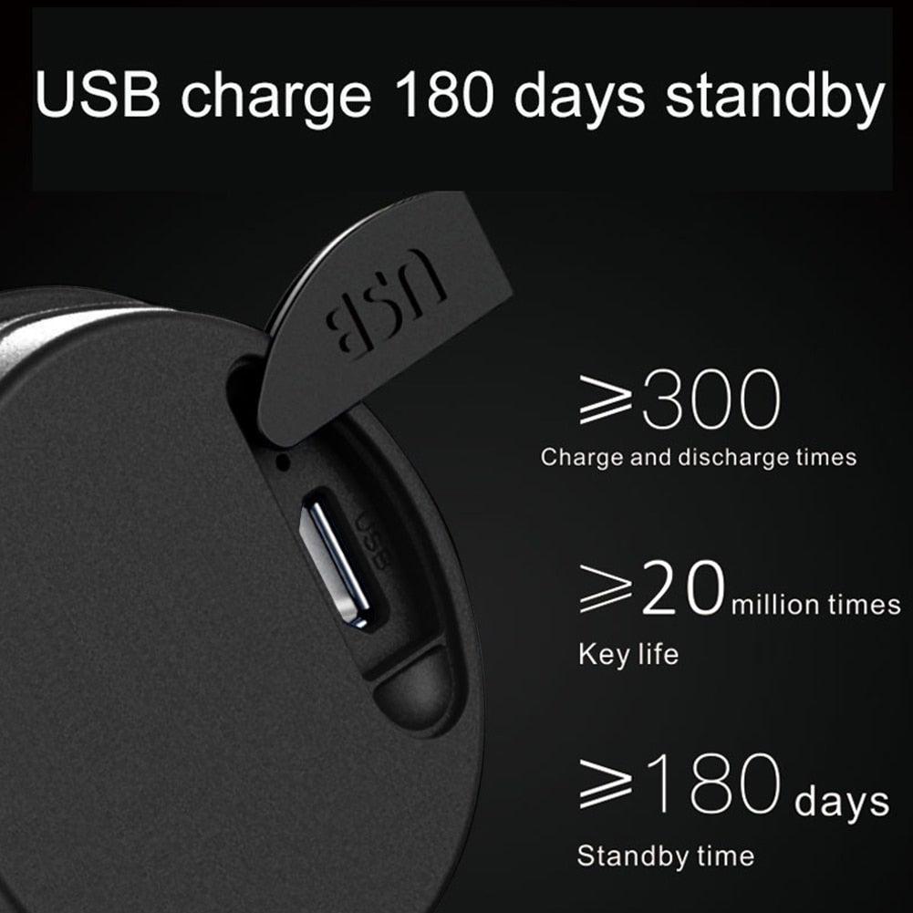 Klaxon électronique pour vélo de route VTT, rechargeable par USB, pour trottinette électrique, guidon de vélo, sonnette d'alarme extérieure, mini klaxon de vélo 130 dB fort, alarme de cyclisme pour VTT