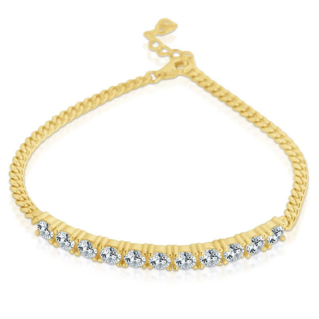 Bracelet manchette CZ