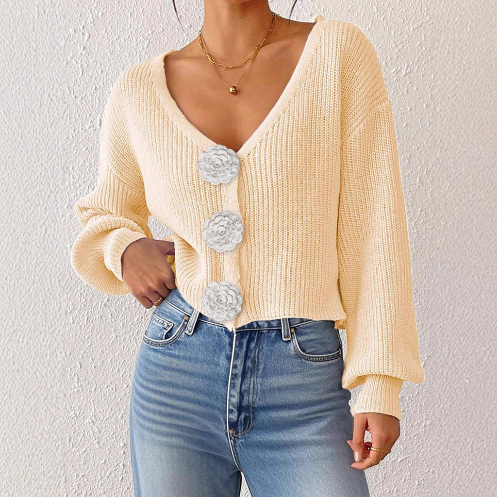 Cardigan en tricot crochet pour femme