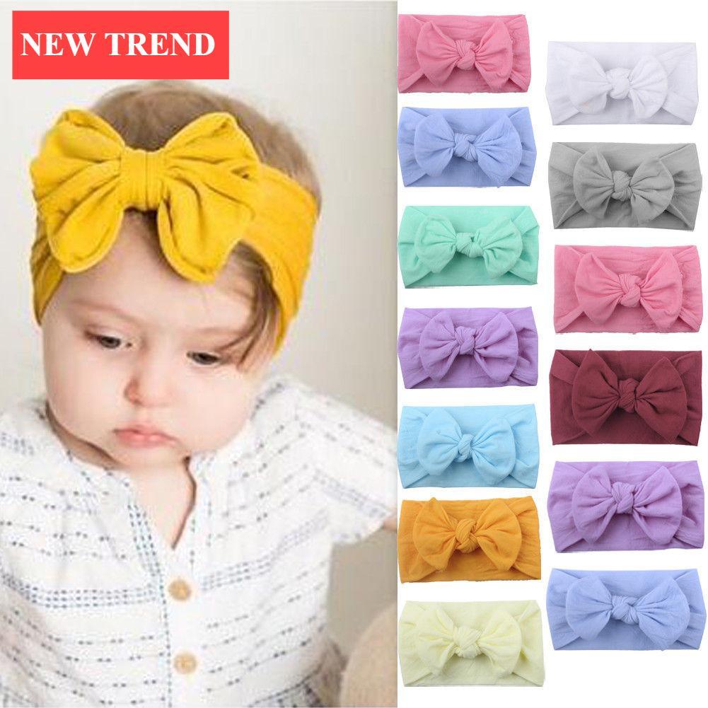 Bandeau pour bébé fille avec nœud en forme de lapin, turban, accessoires pour cheveux