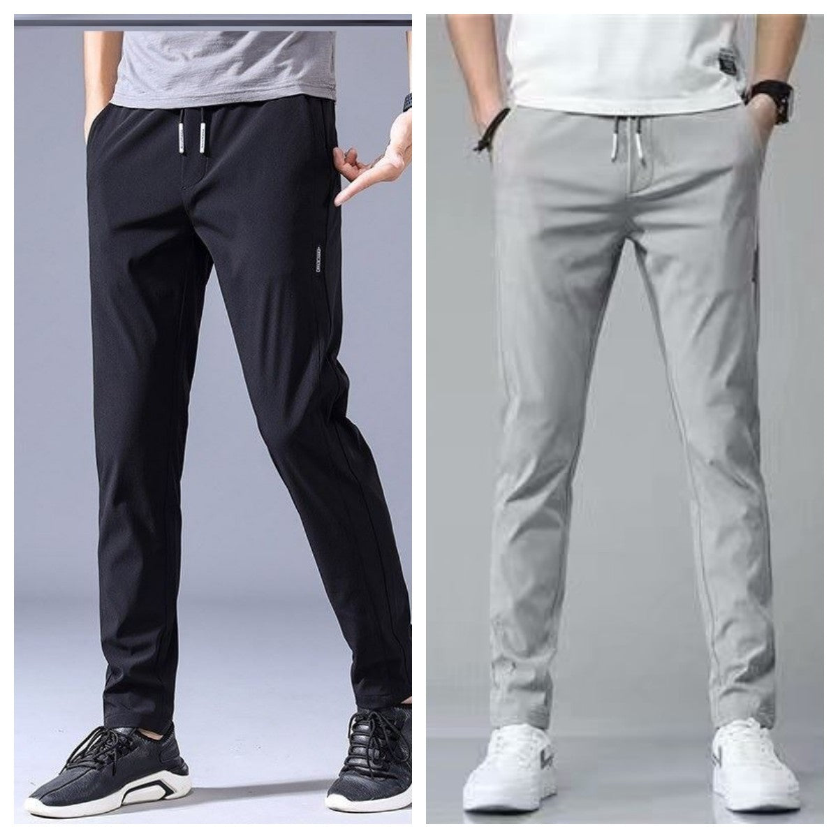Pantalons de jogging droits pour homme – Légers, décontractés, confort coréen