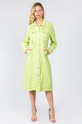 Robe en Jean Boutonnée et Délavée pour Femme – Robe Chemise en Jean, Robe Délavée, Robe Boutonnée, Robe en Jean Décontractée, Robe en Jean Vintage