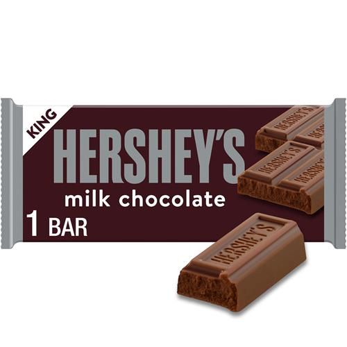 Hersheys Chocolat au lait format King, Barre chocolatée, 73 g