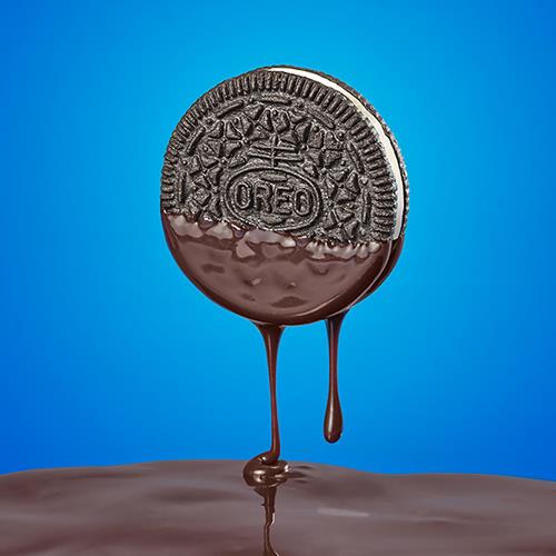 Biscuits sandwich au chocolat Oreo recouverts de fudge, 223 g