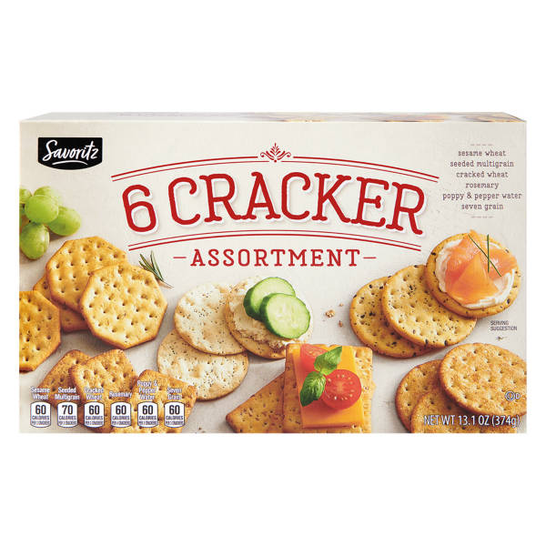 Savoritz Six Assortiment de biscuits salés, 371 g