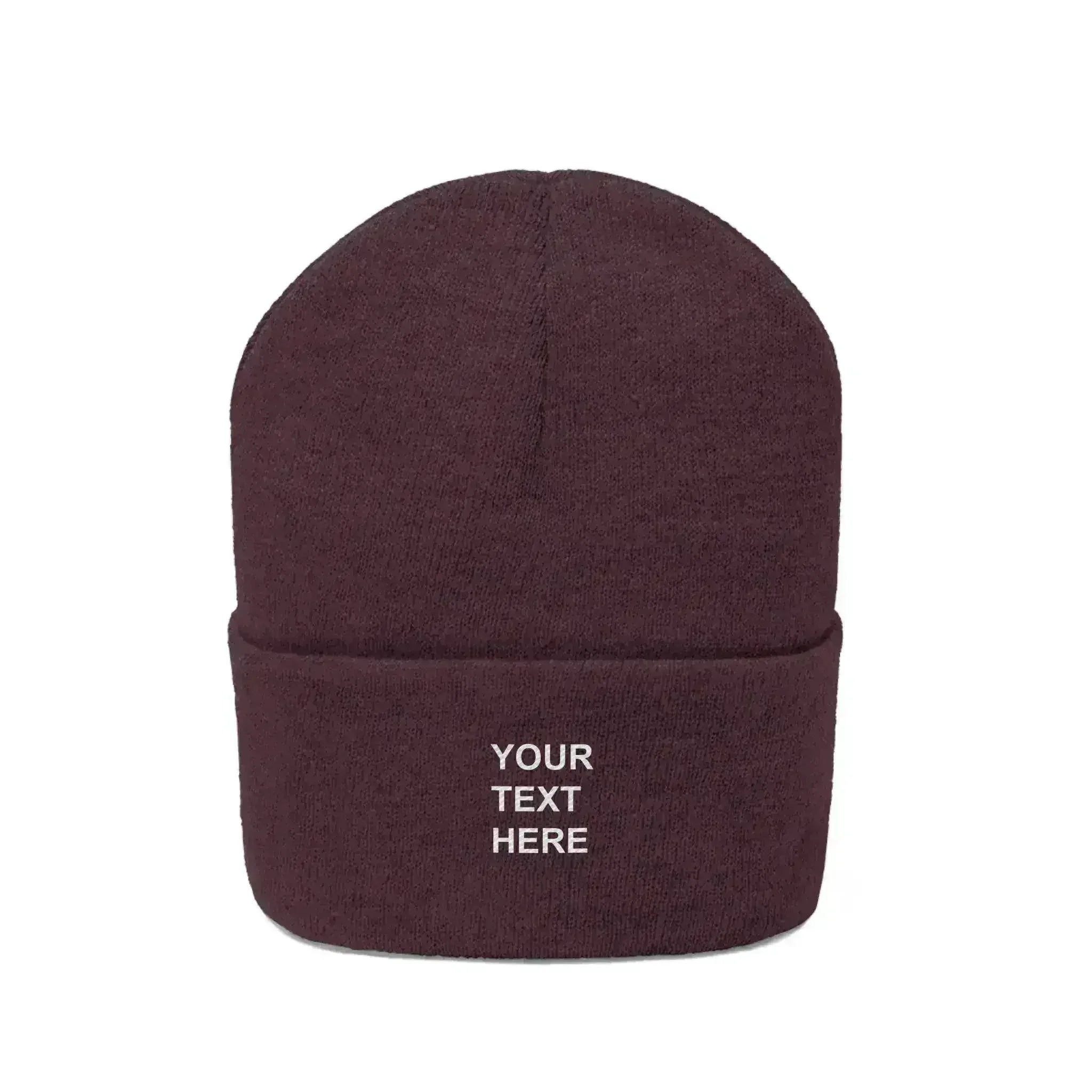 Bonnet en tricot personnalisé avec votre texte | Femstylo