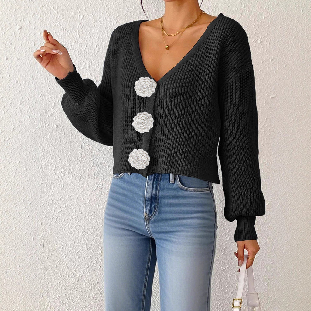 Cardigan en tricot crochet pour femme