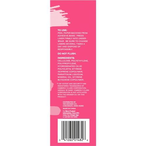 Protège-slips longs non parfumés Kroger, paquet de 96