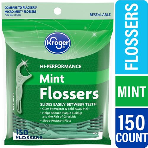 Kroger Fils dentaires haute performance à la menthe 150 u.