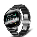 Nouvelle montre connectée de sport en céramique pour femme avec moniteur de fréquence cardiaque et de tension artérielle pour systèmes Android et iOS, bracelet en acier multifonctionnel