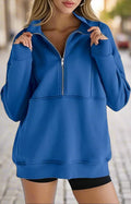 Polaire demi-zippée pour femme