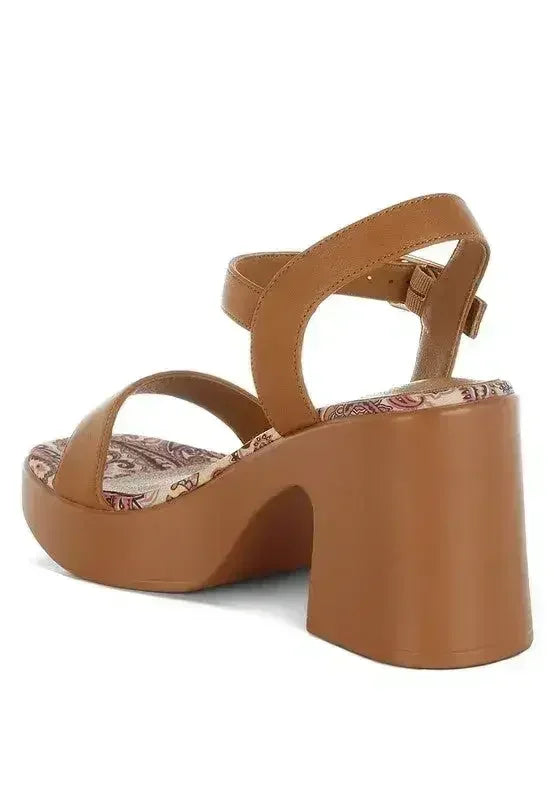 Kolata Talons Plateformes à Boucle en Similicuir