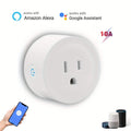 Prise Intelligente WiFi, Compatible Alexa & Google, Minuteur, Commande Vocale, Réseau 2,4 GHz Domotique