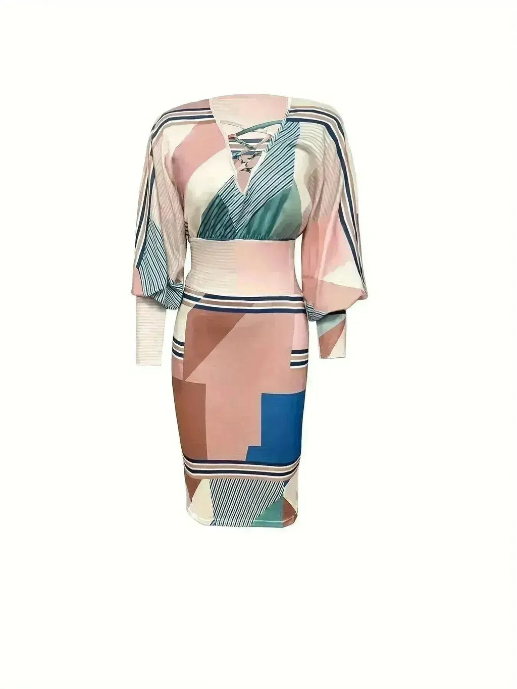 Robe décontractée imprimée - Robe légère sans manches pour femme