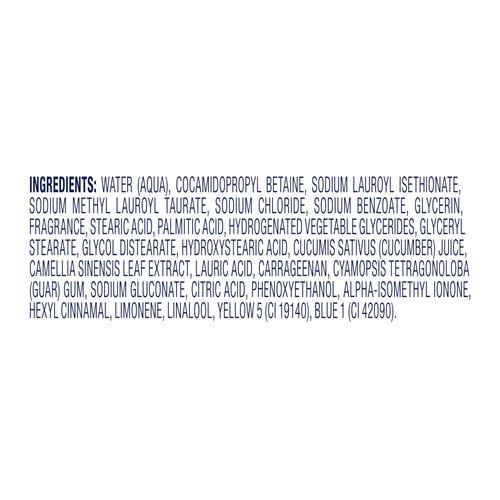 Nettoyant corporel Dove avec pompe, concombre et thé vert, pour une peau douce comme une lotion pendant 24 heures, sans sulfates, sans parabènes, 908 g