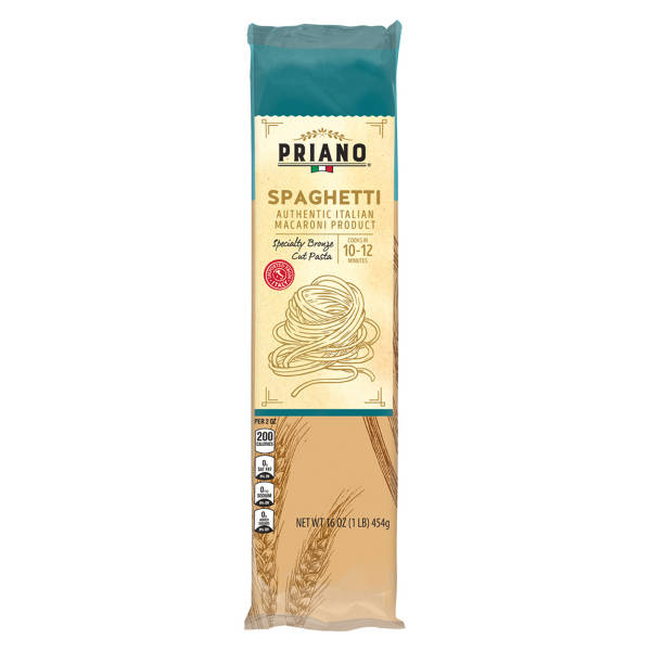 Spaghetti coupés au bronze Priano, 454 g