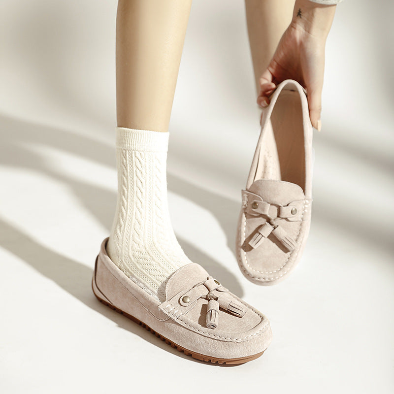Mocassins plats souples et antidérapants à enfiler — Chaussures confortables pour femmes