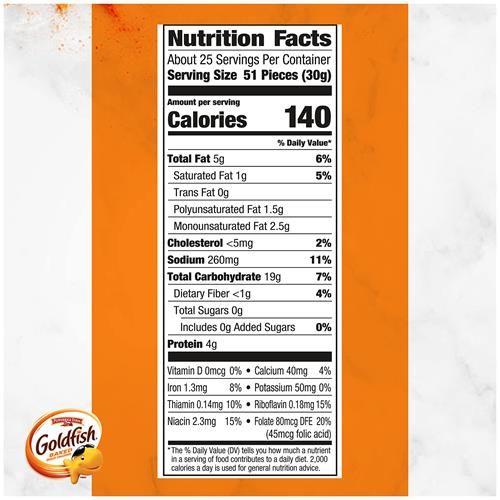 Biscuits salés Goldfish Flavor Blasted Xtra Cheddar, boîte de 774 g