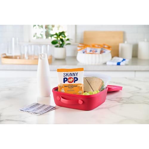 Popcorn Skinnypop, Cheddar Blanc Sans Produits Laitiers, Sans Gluten, Sans OGM, Snacks Sains, Sacs Taille Individuelle 0.65Oz (Lot de 6)