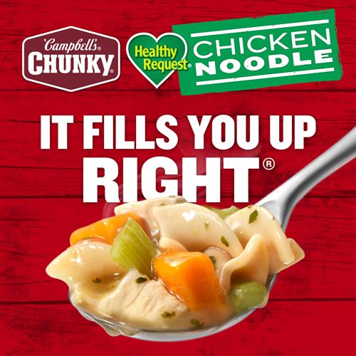 Soupe Campbell's Chunky, Soupe Poulet et Nouilles « Healthy Request », boîte de 533 g