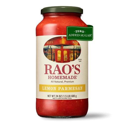 Sauce marinara au citron faite maison Raos, 680 g, Sauce tomate, Tout usage, Compatible cétogène, Qualité supérieure, Tomates d'Italie et huile d'olive