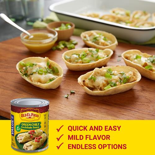 Sauce pour enchiladas aux piments verts doux Old El Paso, format économique, 793 g.