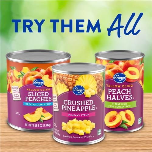 Kroger Canned Pineapple Tidbits No Sugar Added in Pineapple Juice 20 oz