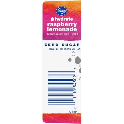 Kroger Préparation pour boisson limonade framboise zéro sucre 10 sachets