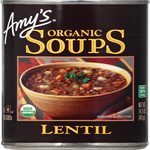 Soupe aux lentilles Amy's - 411 g