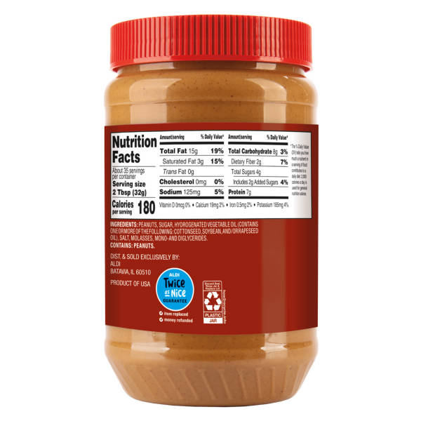 Beurre d'arachide crémeux Peanut Delight, 40 oz
