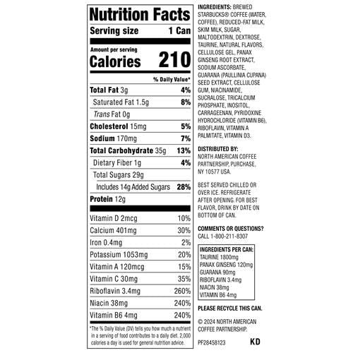 Starbucks Doubleshot Energy, Mocha, 443 ml