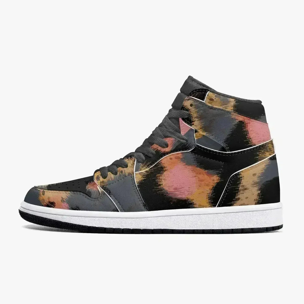 Baskets montantes en cuir imprimé léopard Jacki Easlick