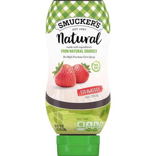 Confiture de fraises à presser naturelle Smucker's, 538 g