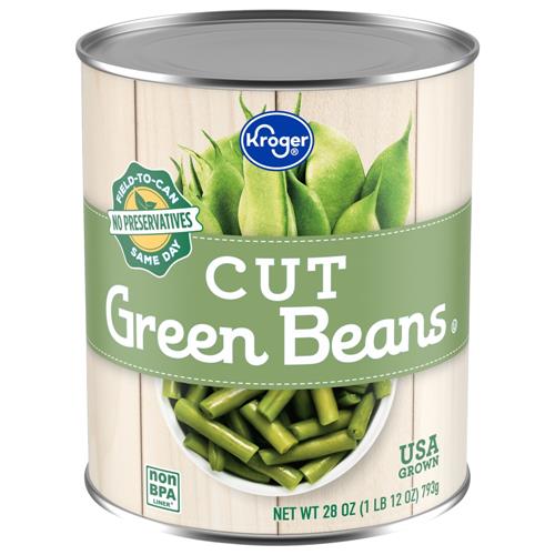Haricots verts coupés en conserve Kroger 794 g