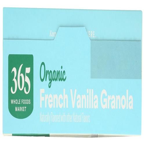 Céréales granola aux amandes et à la vanille française bio Whole Foods Market, 482 g