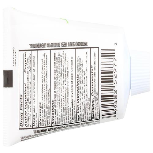 Dentifrice au fluor Whole Foods Market, format voyage, 3 onces