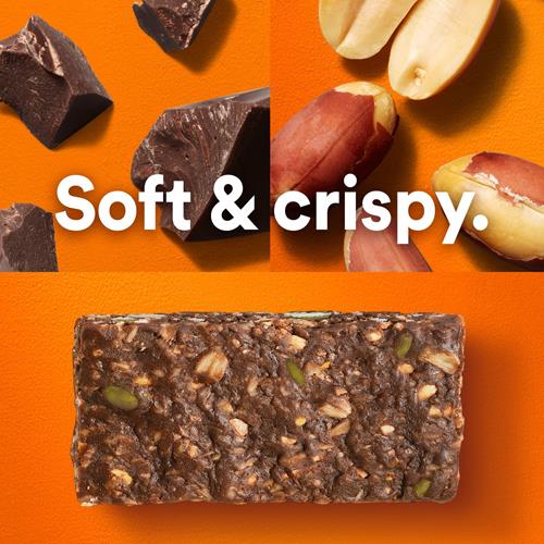 Rxbar Barres protéinées aux noix et avoine, collations protéinées, barres de collation, beurre de cacahuète chocolat noir, boîte de 275 g (5 barres)