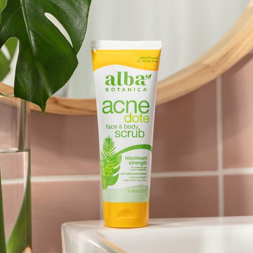Alba Botanica Acnedote Gommage visage et corps force maximale, 227 g