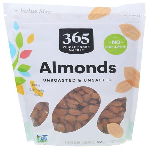 Whole Foods Market, Raw California Almonds, 32 Ounce